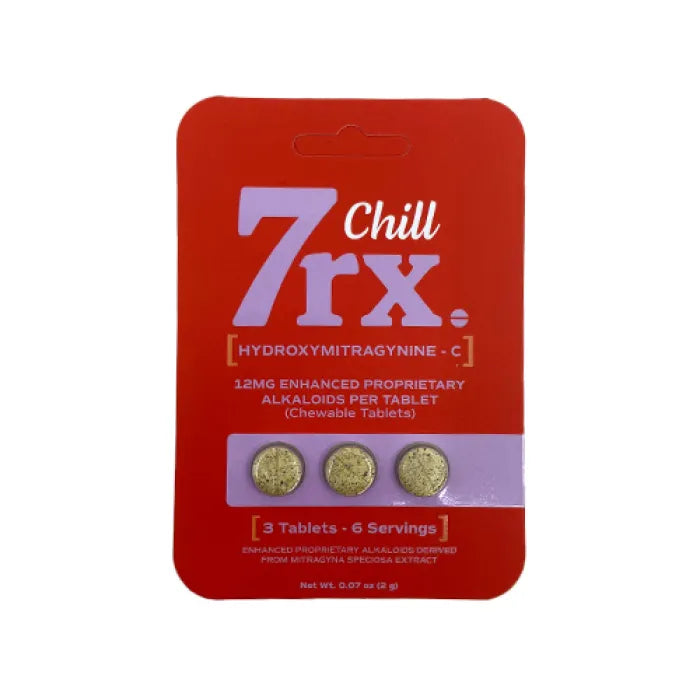 7RX CHILL KRATOM ALKALOID CAPSULES 12MG 3CT