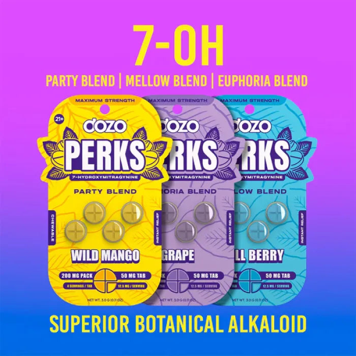 DOZO PERKS 7OHM BLEND 200MG 4PC 10CT