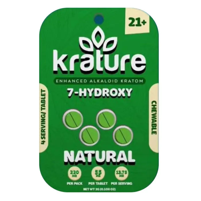 KRATURE 7HYDROXY TABLETS 220MG 4PC 10CT