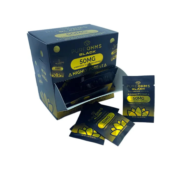 PUREOHMS 7OHMS TABLETS 50MG 30CT - BLACK