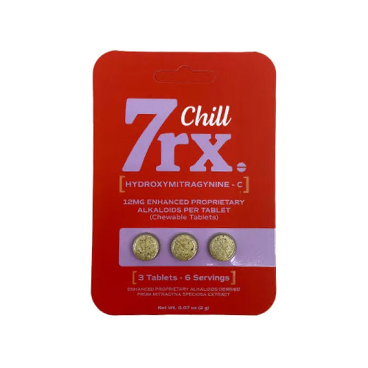 7RX CHILL KRATOM ALKALOID CAPSULES 12MG 3CT
