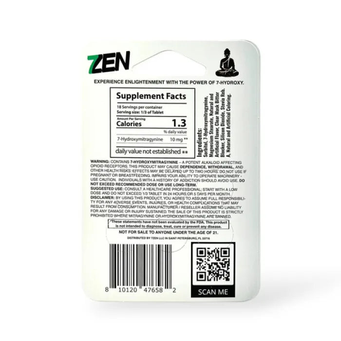 7ZEN 7OHM TABLETS 30MG 6PC 10CT - ENLIGHTEN MINT BLEND