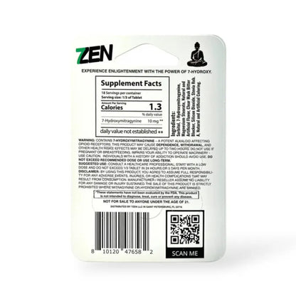 7ZEN 7OHM TABLETS 30MG 6PC 10CT - ENLIGHTEN MINT BLEND