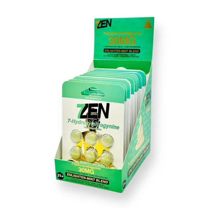 7ZEN 7OHM TABLETS 30MG 6PC 10CT - ENLIGHTEN MINT BLEND
