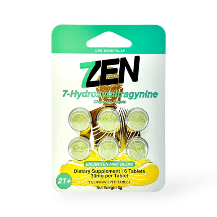 7ZEN 7OHM TABLETS 30MG 6PC 10CT - ENLIGHTEN MINT BLEND