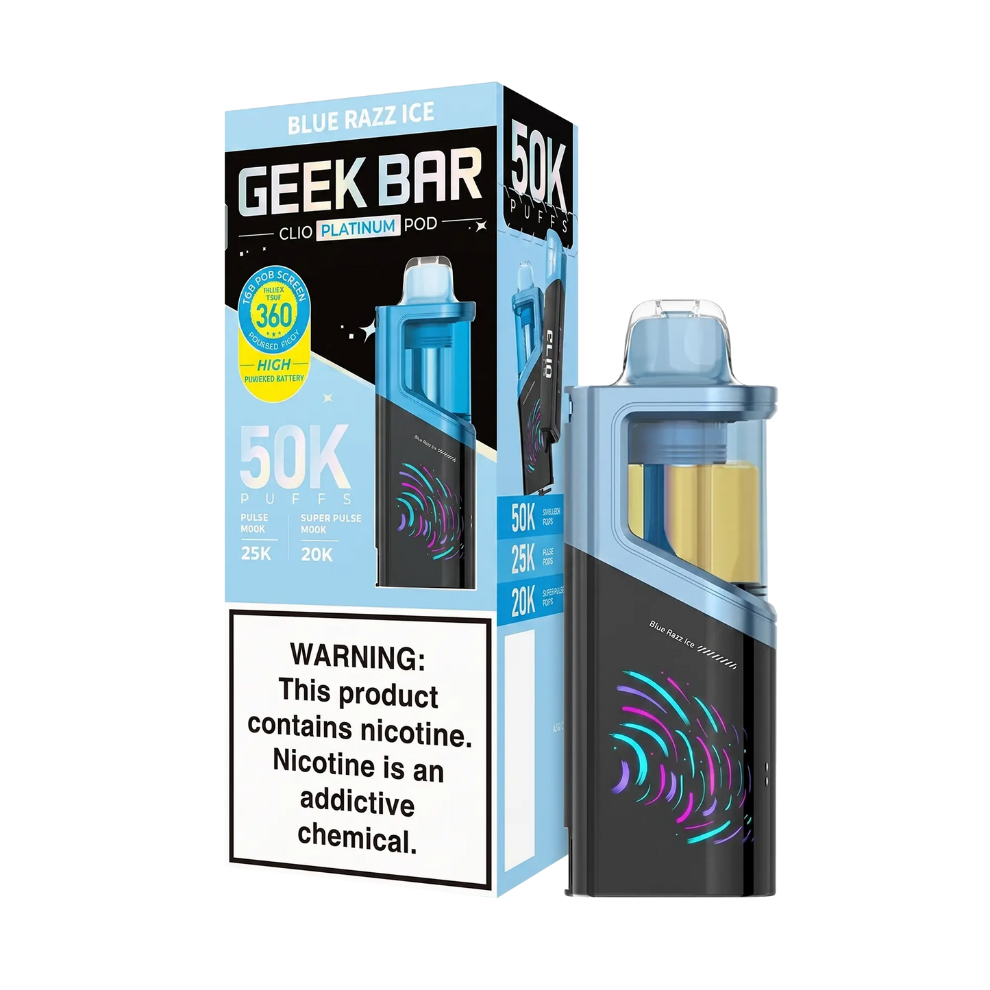 GEEK BAR CLIO PLATINUM 50K POD DISPOSABLE