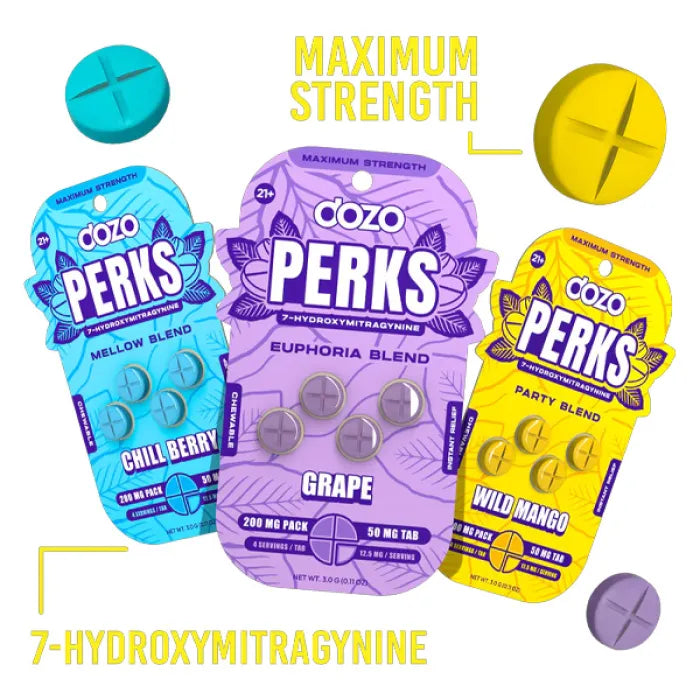 DOZO PERKS 7OHM BLEND 200MG 4PC 10CT