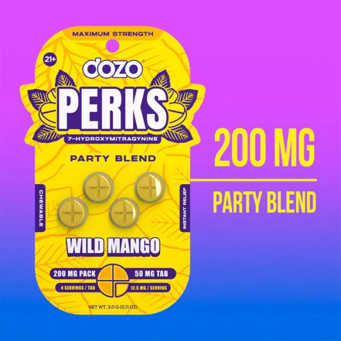 DOZO PERKS 7OHM BLEND 200MG 4PC 10CT