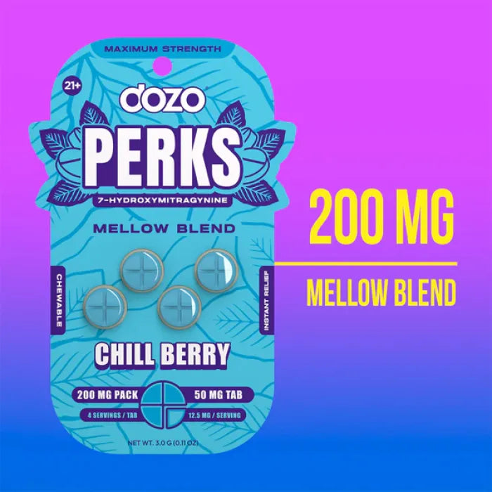DOZO PERKS 7OHM BLEND 200MG 4PC 10CT