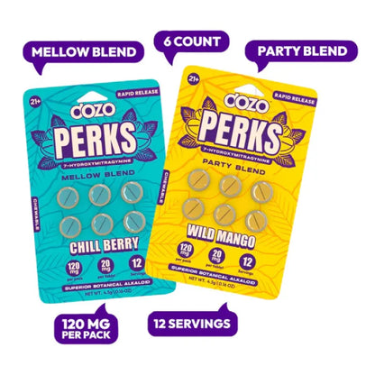 DOZO PERKS 7OHM BLEND 120MG 6PC 10CT