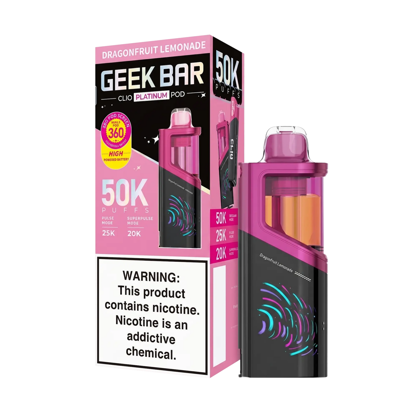 GEEK BAR CLIO PLATINUM 50K POD DISPOSABLE
