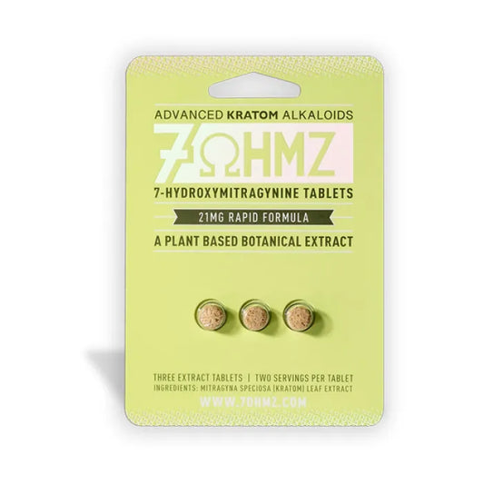7OHMZ KRATOM DISPLAY CAPSULES 21MG 20CT 6CT