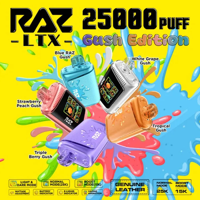 RAZ LTX 25K DISPOSABLES GUSH EDITION